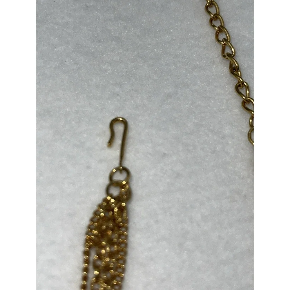 Asian Inspired 4 Strand Necklace With‎ Tassel 16